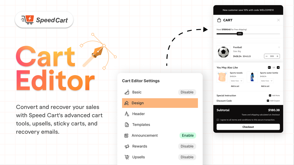 Speed Cart‑ Cart Drawer Upsell